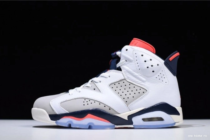 Cheap Grey-Sail Air Infrared Tinker 6 White Jordan Retro 23-Neutral 384664-104 0709